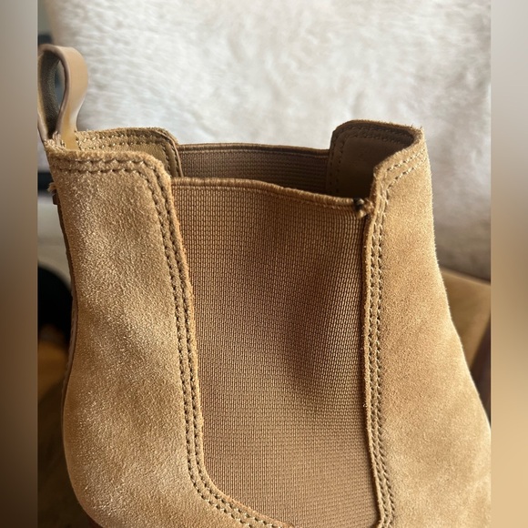 Tory Burch Stafford tan suede ankle boot - Picture 6 of 9